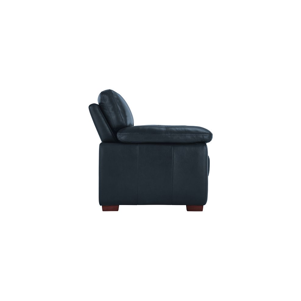 Arlington Armchair in Blue Leather 4