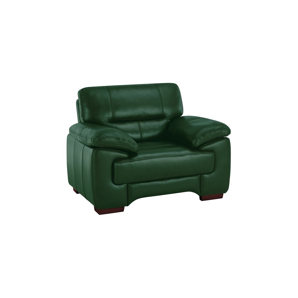 Arlington Armchair in Green Leather 1