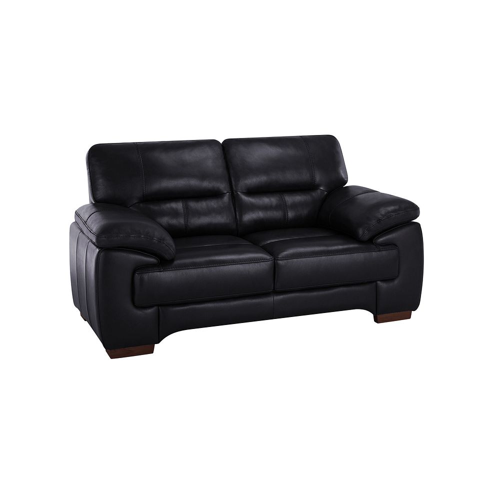 Arlington 2 Seater Sofa in Black Leather 1