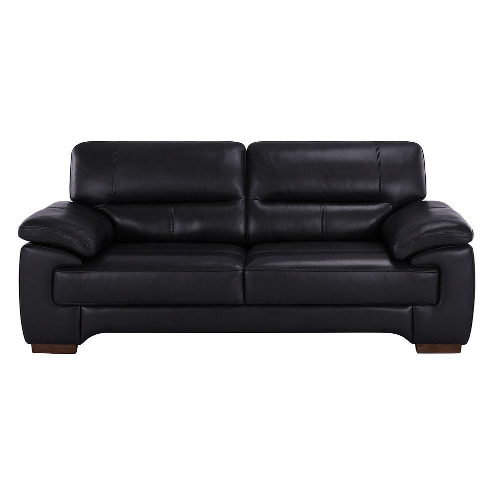 Arlington 3 Seater Sofa in Black Leather 2