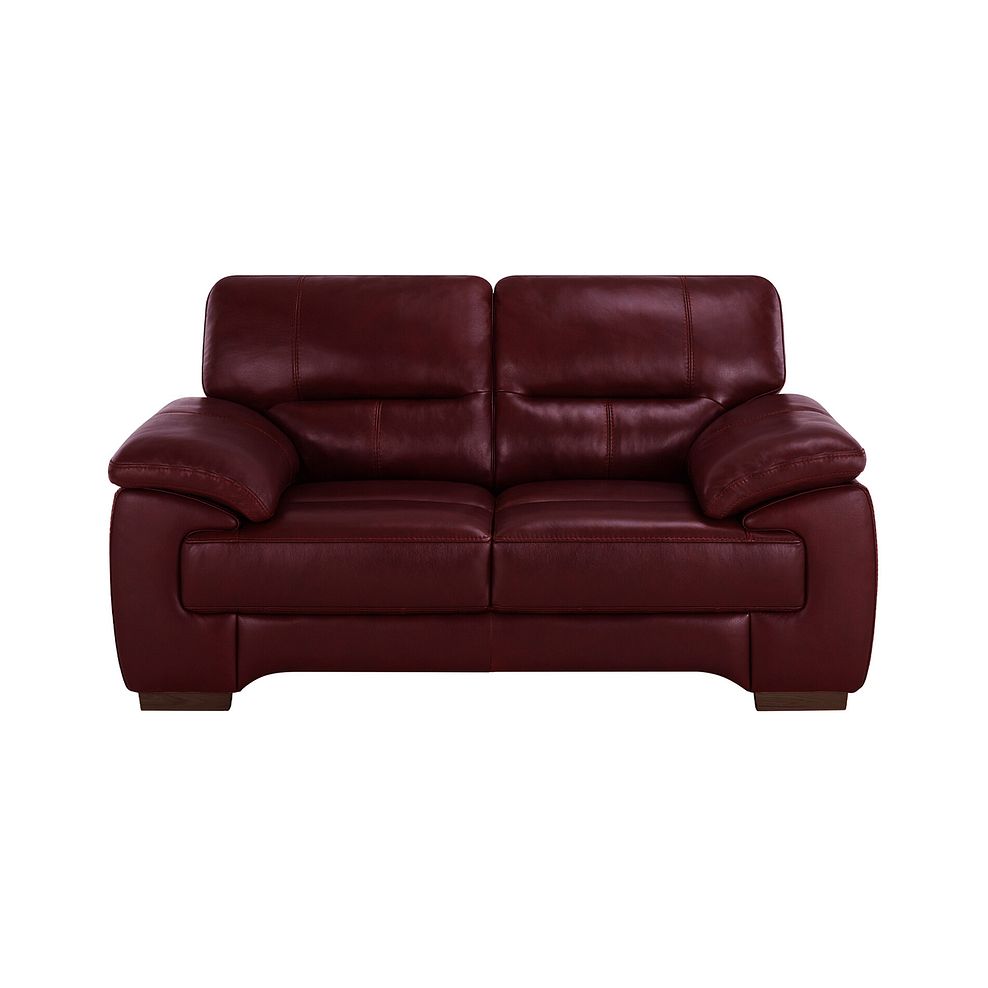 Arlington 2 Seater Sofa in Burgundy Leather 2