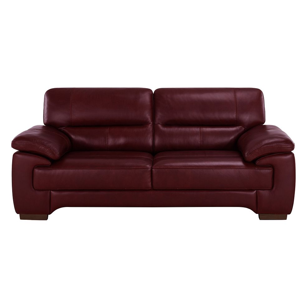 Arlington 3 Seater Sofa in Burgundy Leather 2