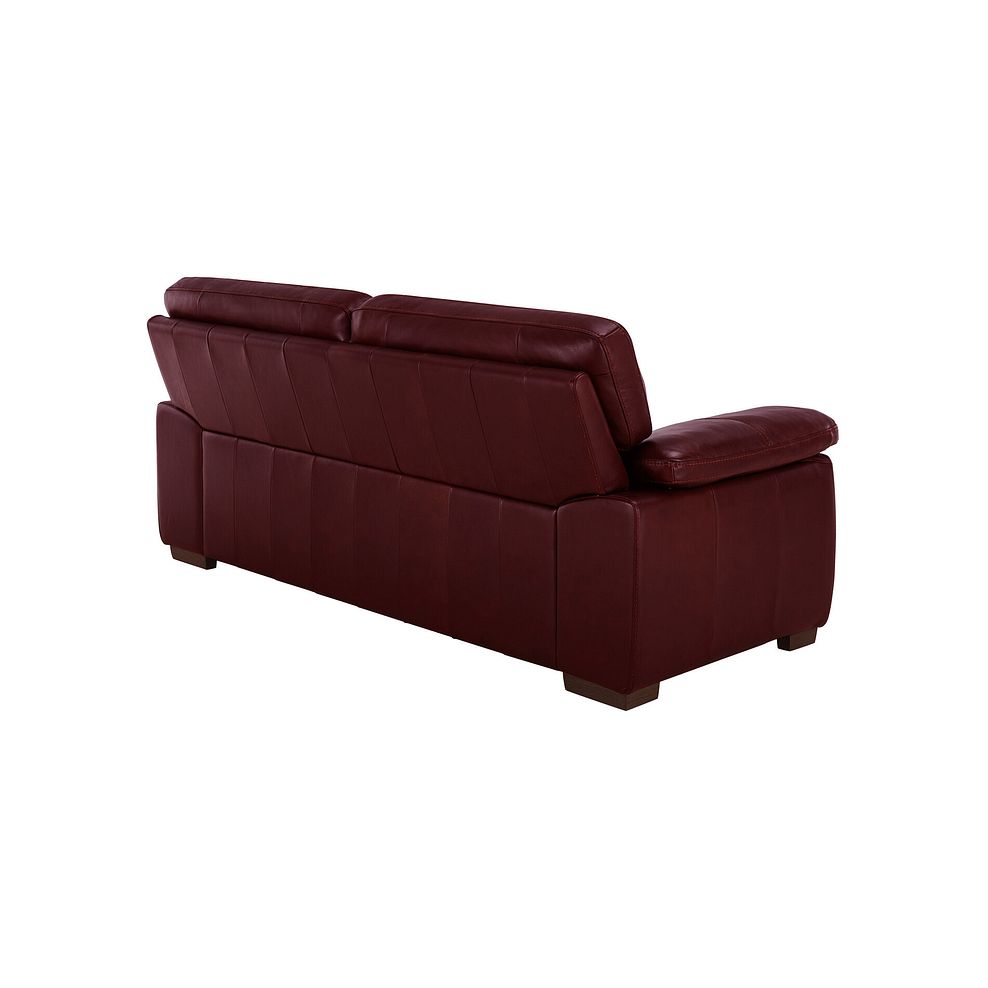 Arlington 3 Seater Sofa in Burgundy Leather 3