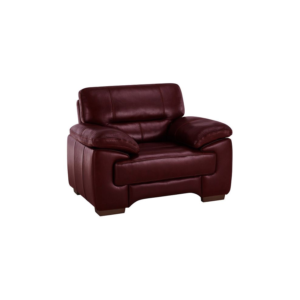 Arlington Armchair in Burgundy Leather 1