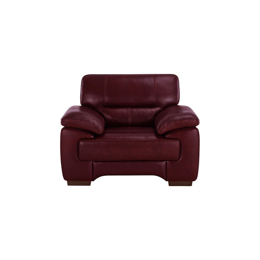 Arlington Armchair in Burgundy Leather 2