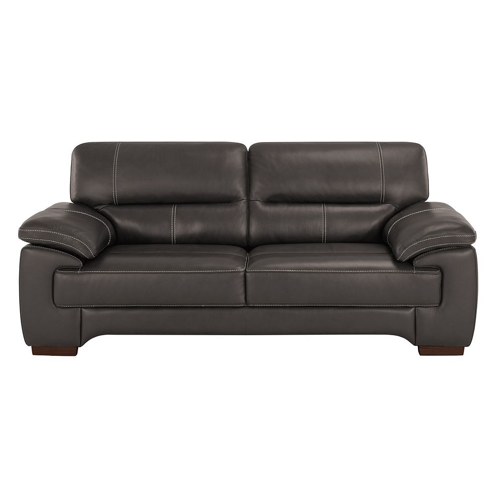 Arlington 3 Seater Sofa in Dark Grey Leather 2