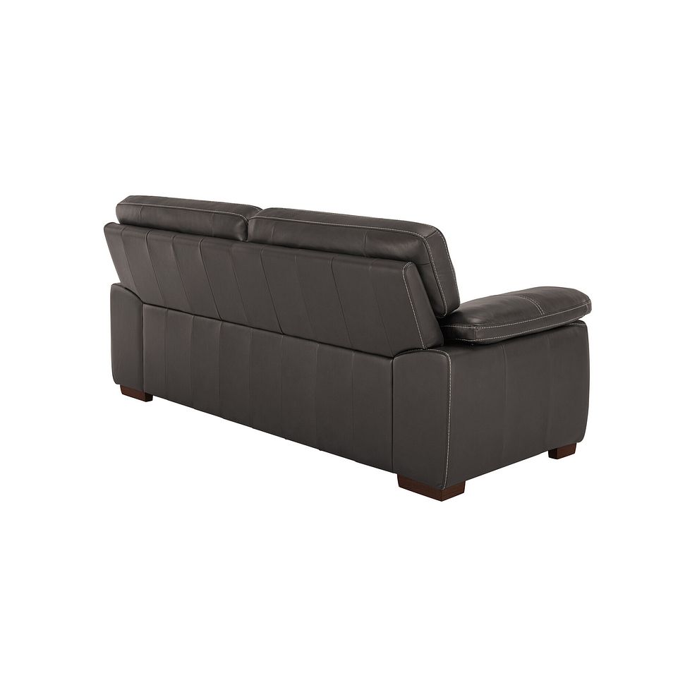 Arlington 3 Seater Sofa in Dark Grey Leather 3