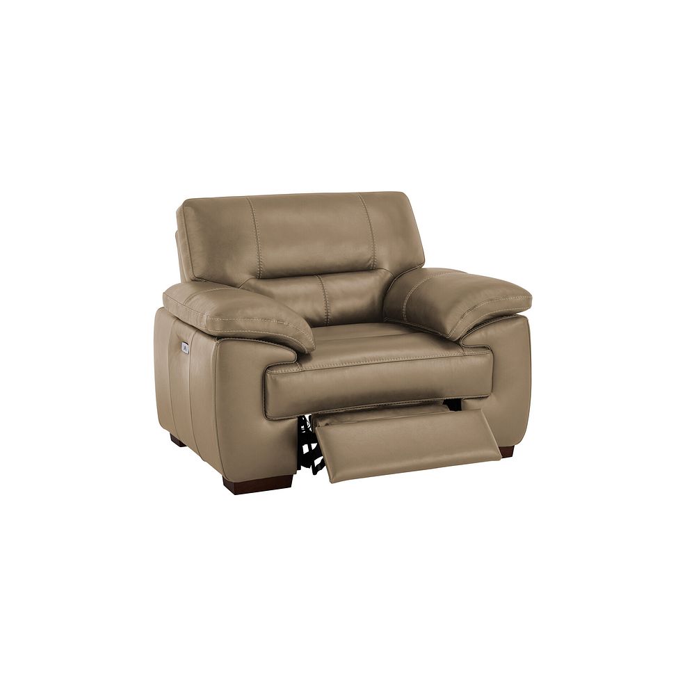 Arlington Electric Recliner in Beige Leather 3