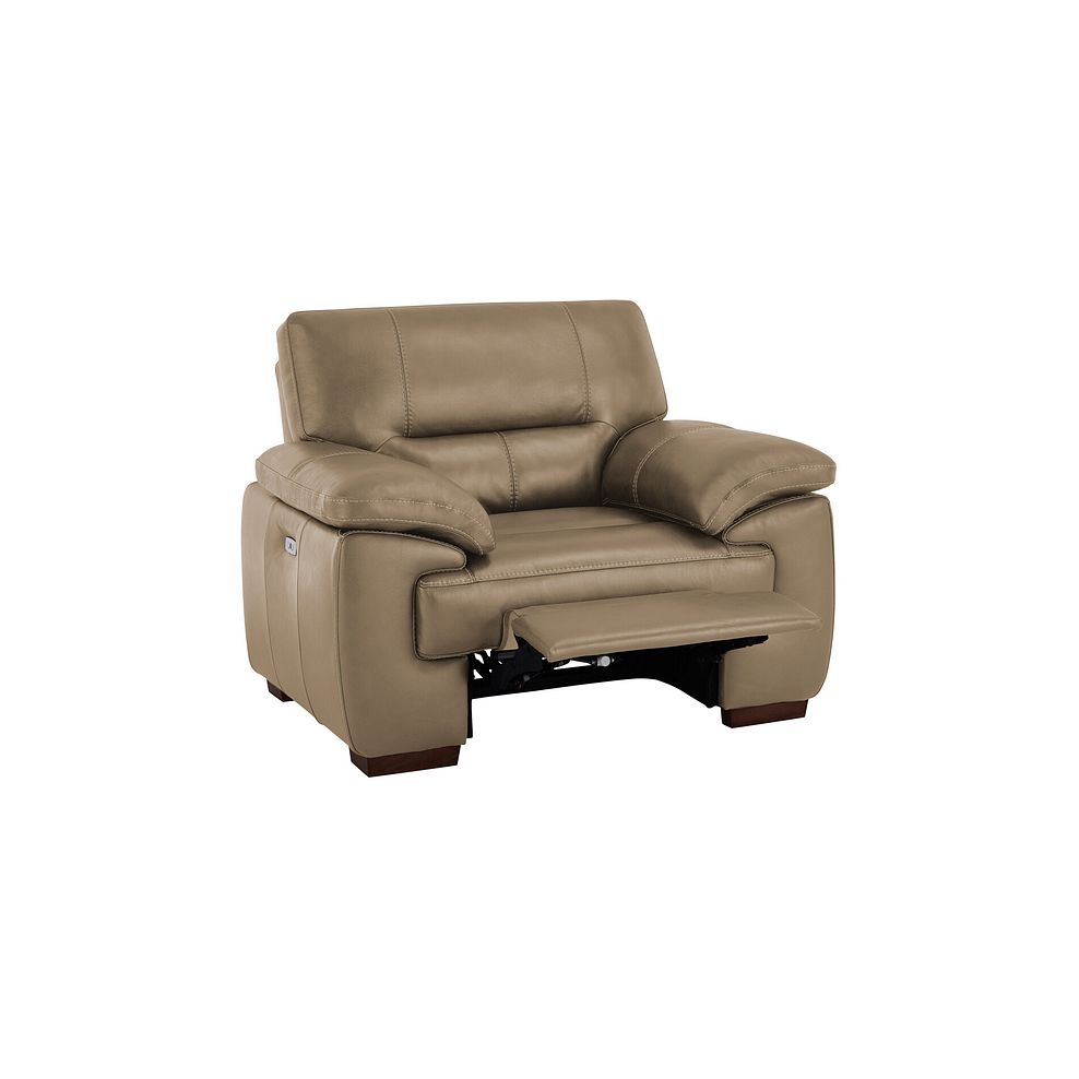 Arlington Electric Recliner in Beige Leather 4