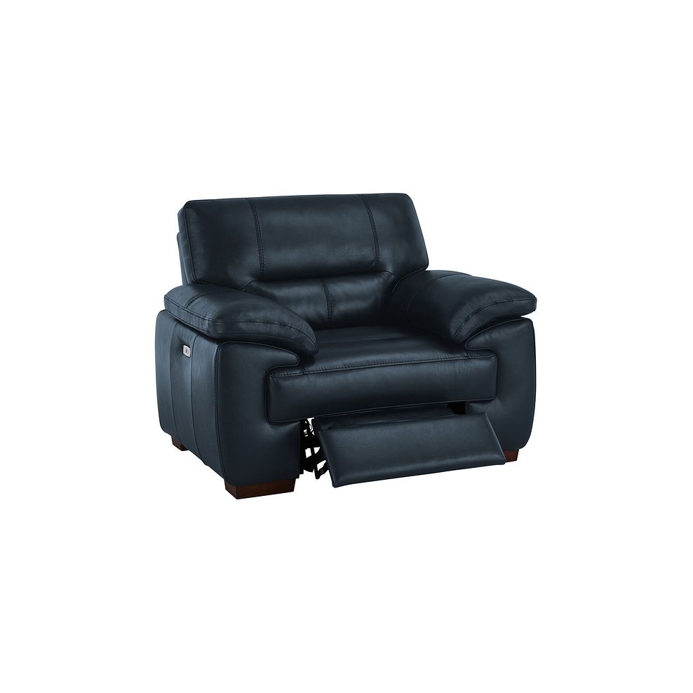 Arlington Electric Recliner in Blue Leather 3