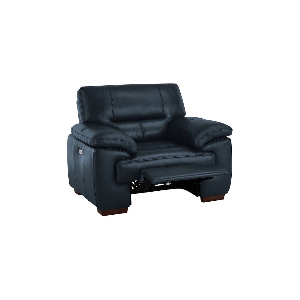 Arlington Electric Recliner in Blue Leather 4