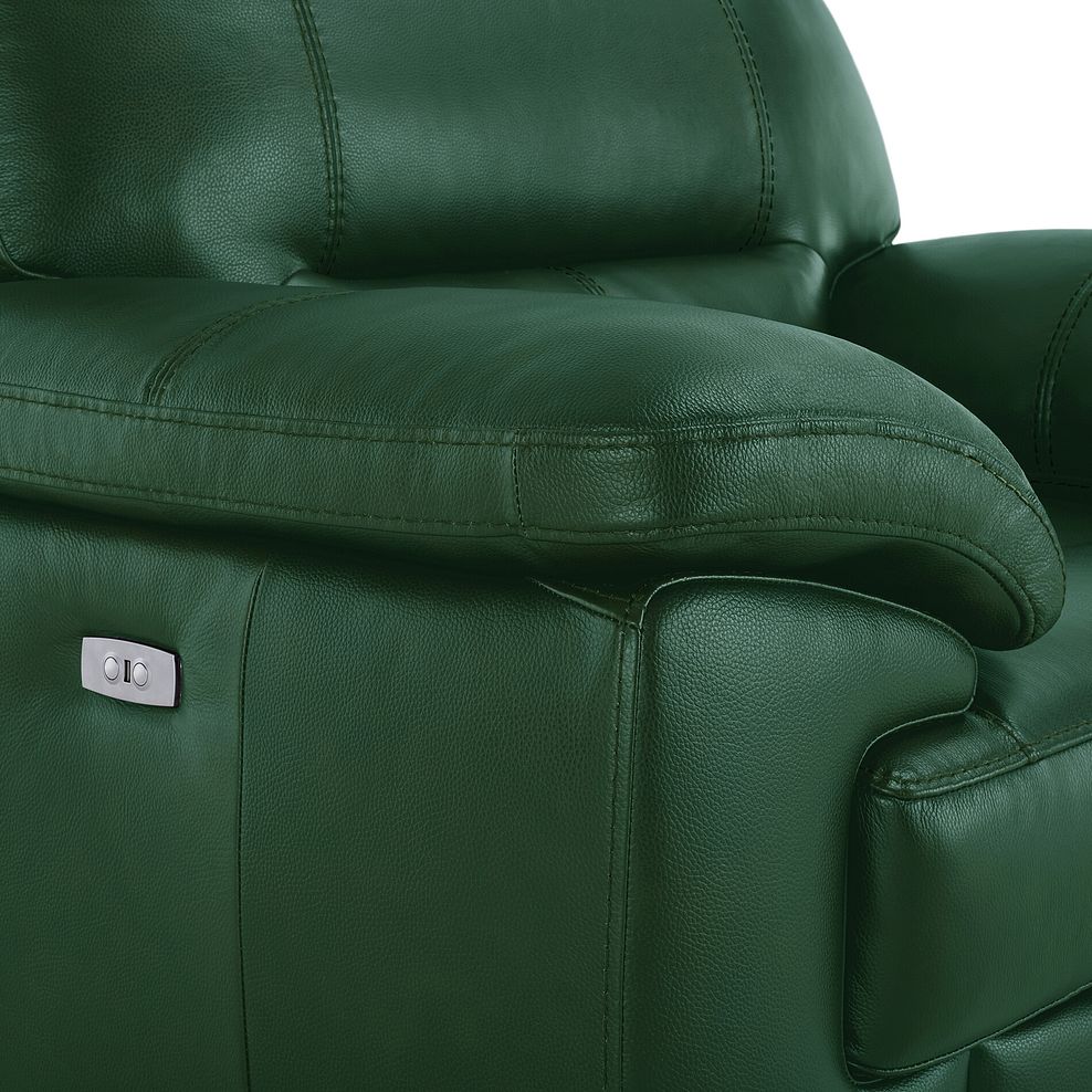 Arlington Electric Recliner in Green Leather 12