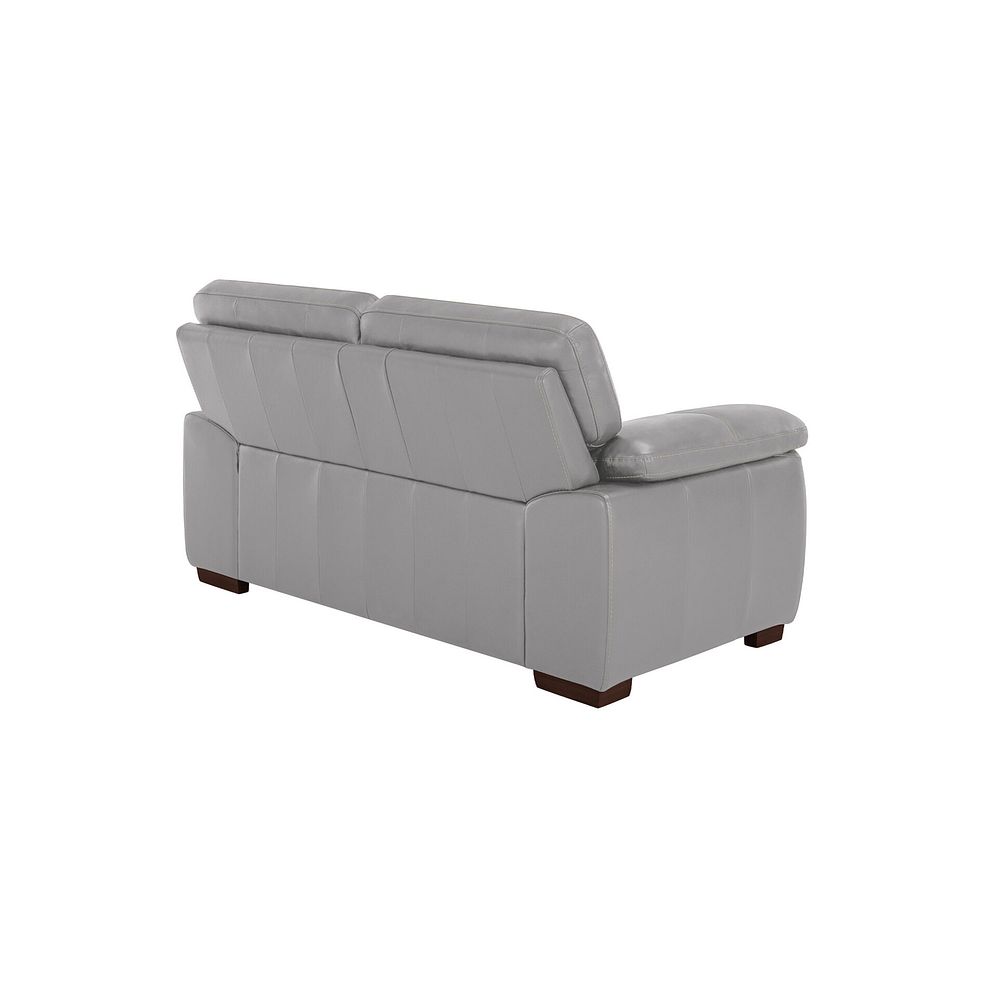 Arlington 2 Seater Sofa in Light Grey Leather 3