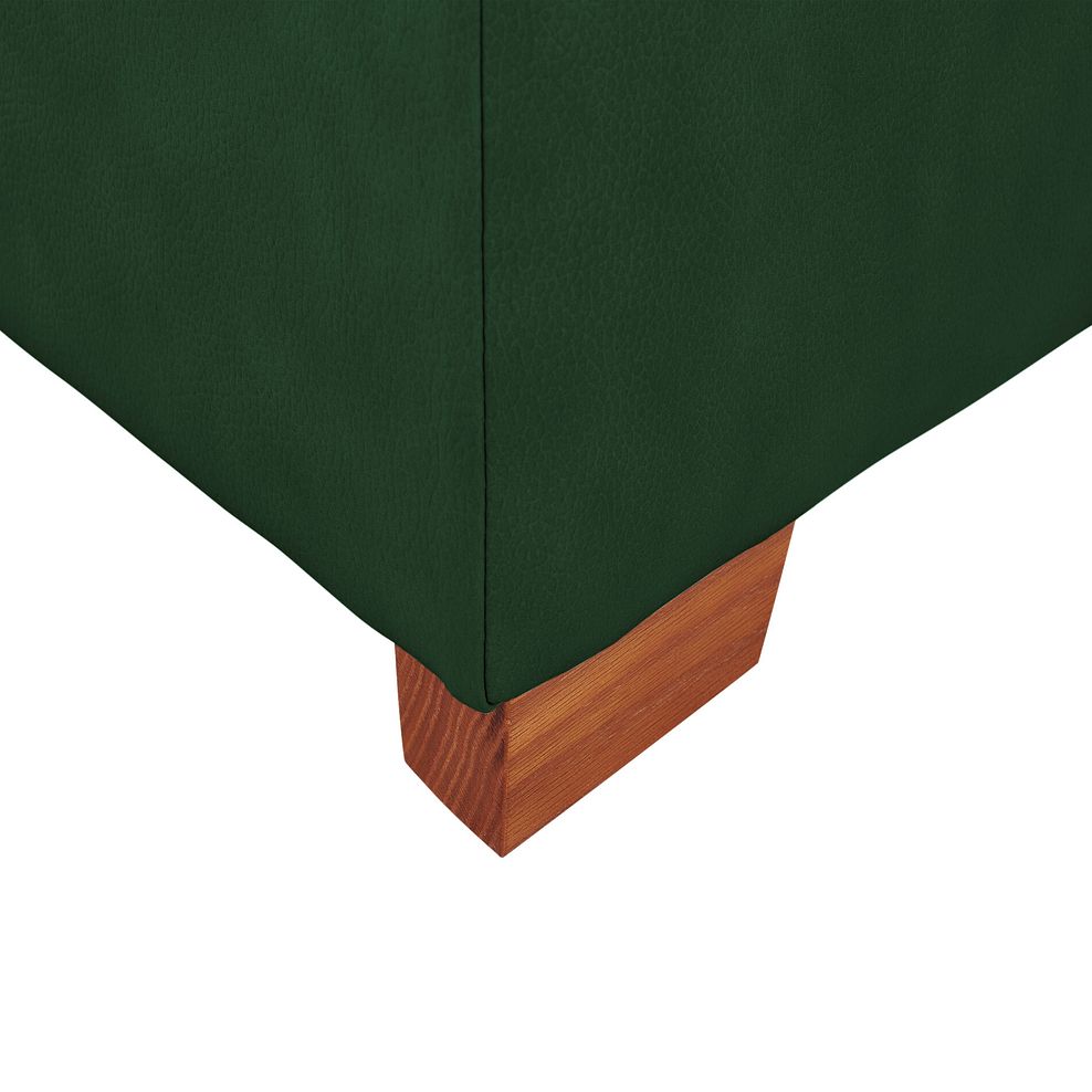 Arlington Storage Footstool in Green Leather 5
