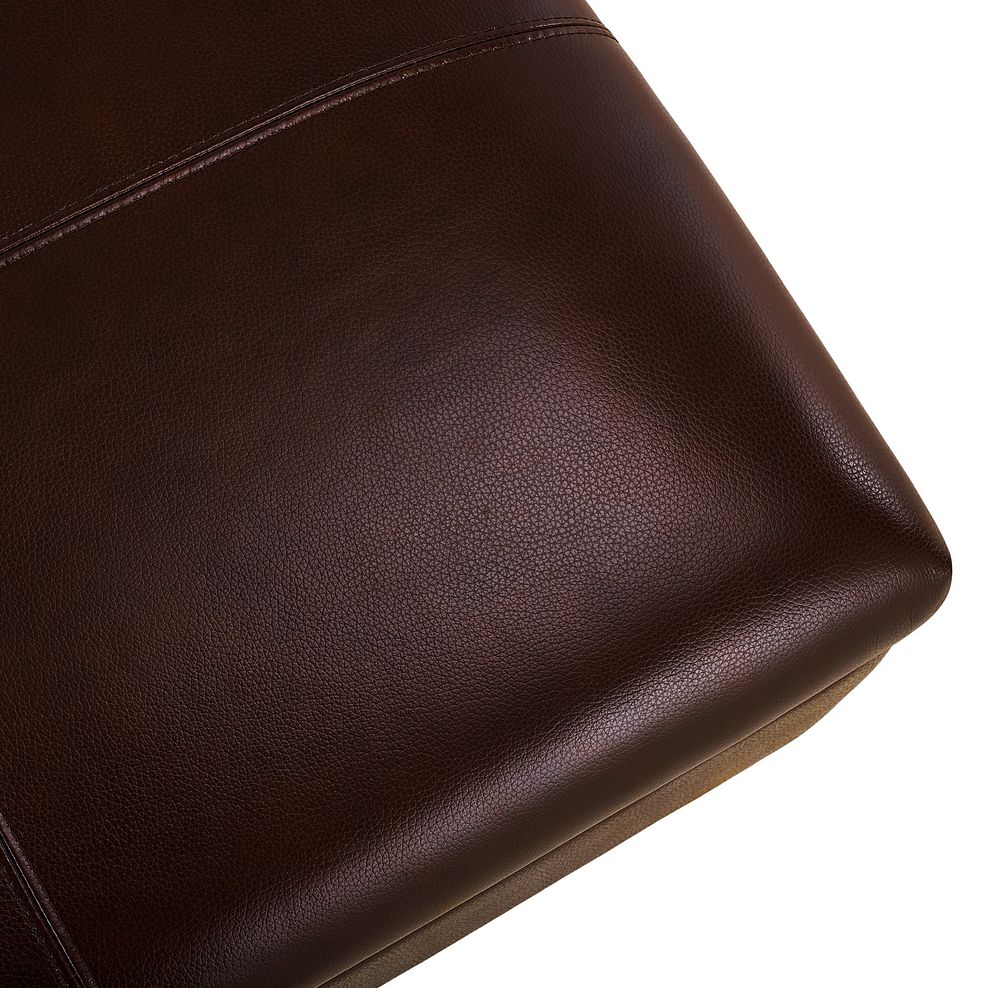 Arlington Storage Footstool in Two Tone Brown Leather 9