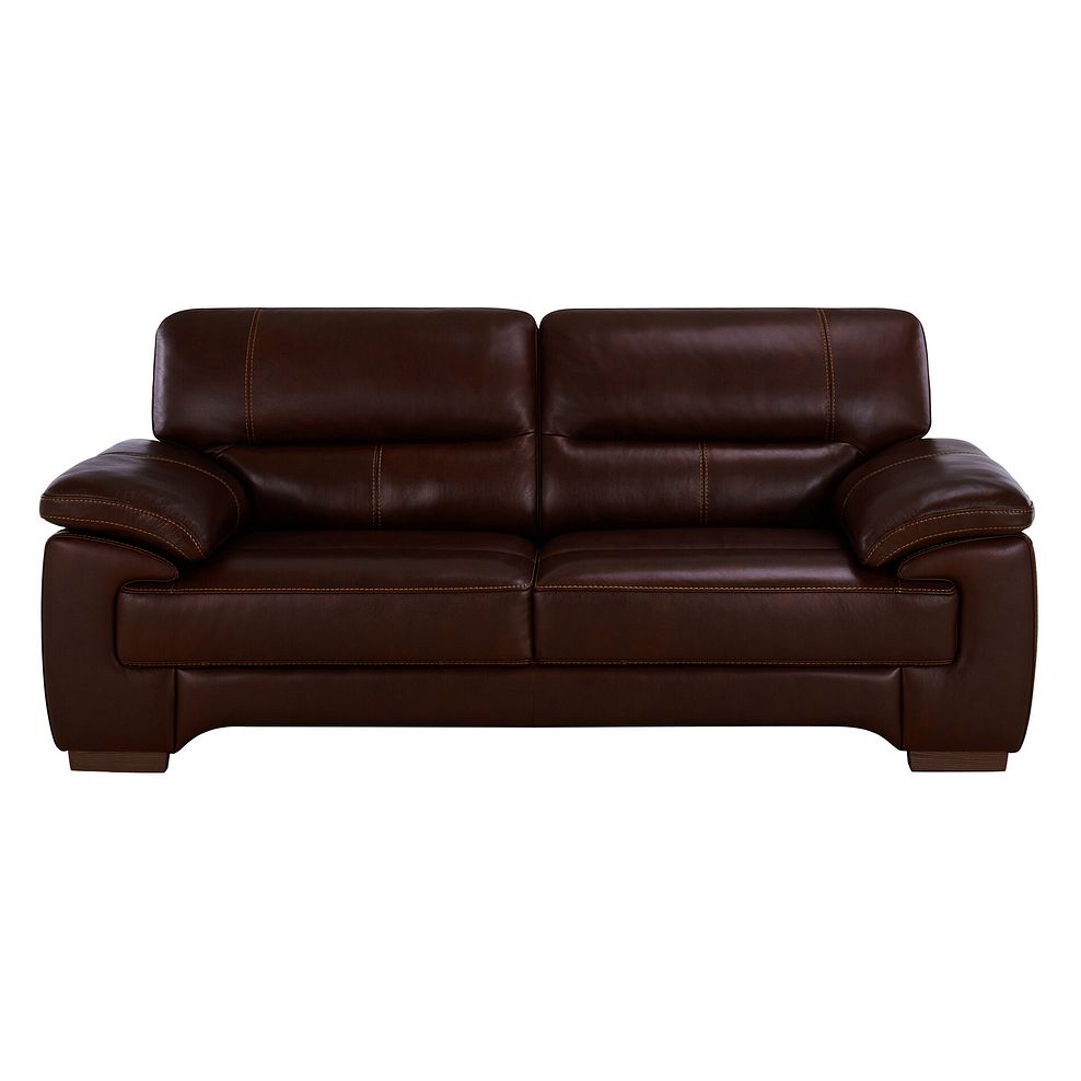 Arlington 3 Seater Sofa in Two Tone Brown Leather Thumbnail 3