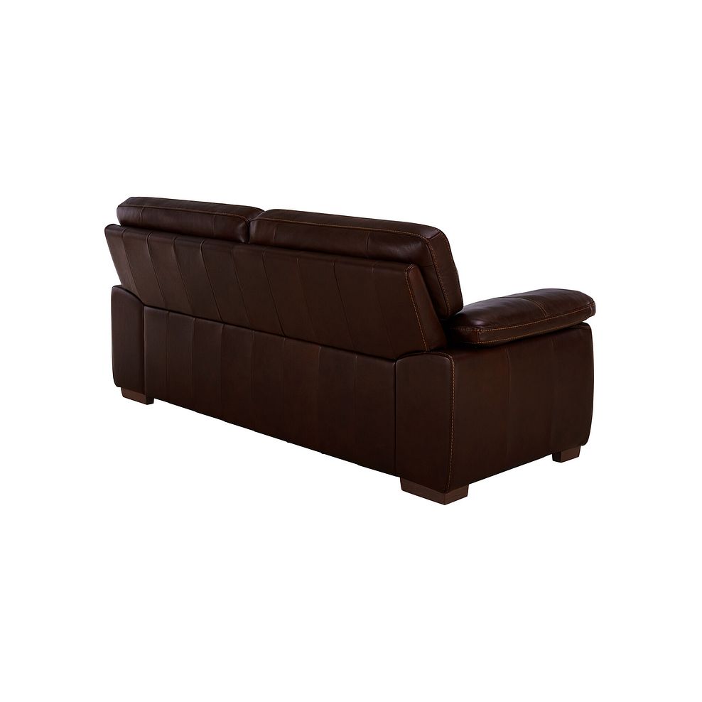 Arlington 3 Seater Sofa in Two Tone Brown Leather Thumbnail 4