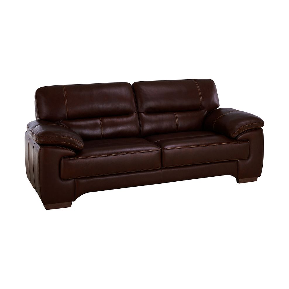 Arlington 3 Seater Sofa in Two Tone Brown Leather Thumbnail 2