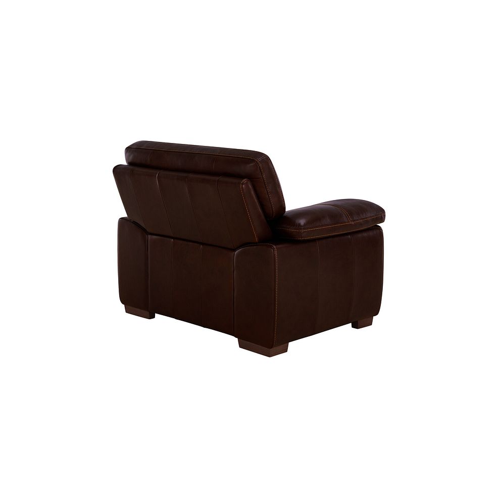 Arlington Armchair in Two Tone Brown Leather 4