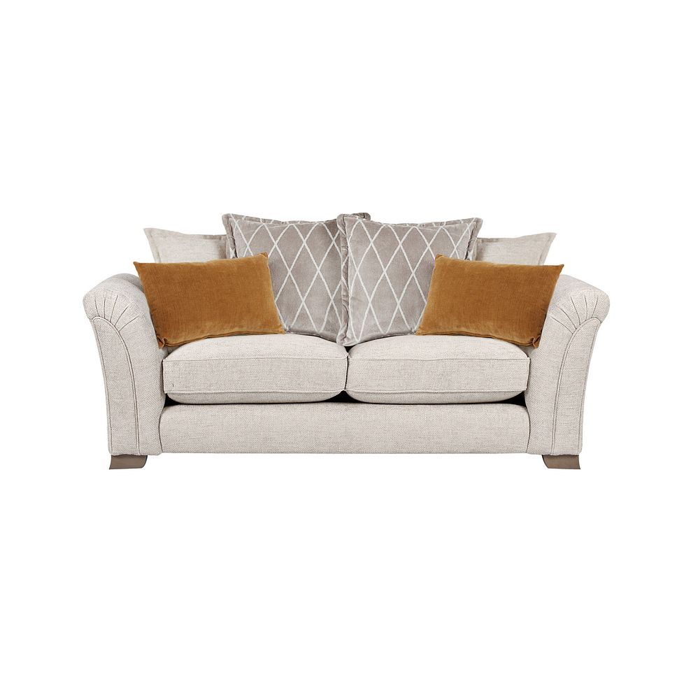Ashby 3 Seater Pillow Back Sofa in Cream fabric 2