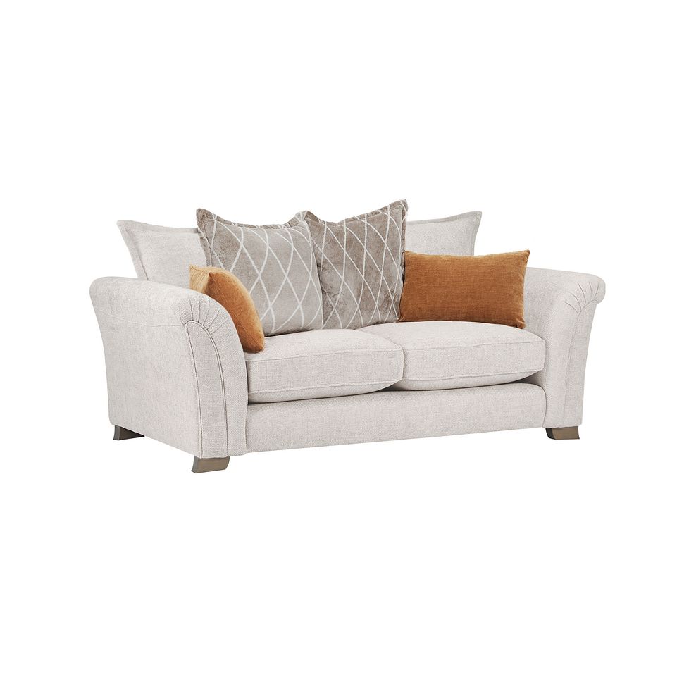 Ashby 3 Seater Pillow Back Sofa in Cream fabric Thumbnail 1