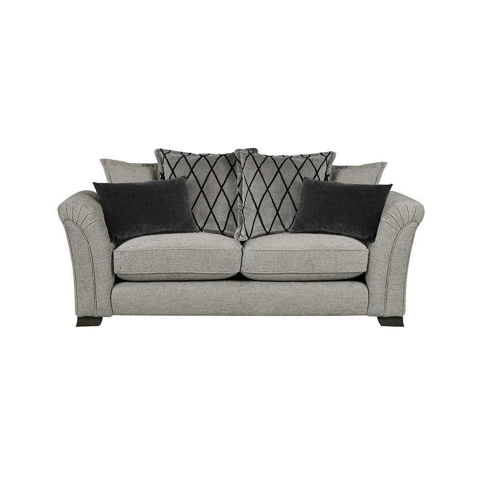 Ashby 3 Seater Pillow Back Sofa in Platinum fabric 2