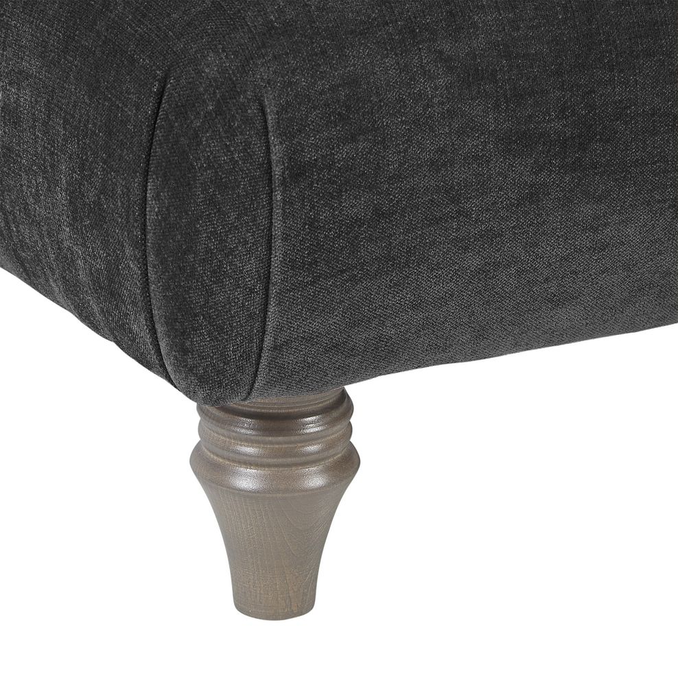 Ashby Footstool in Anthracite fabric 4