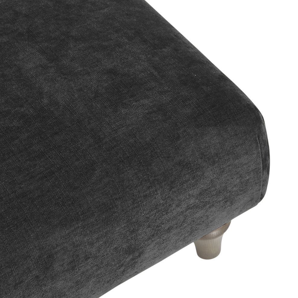 Ashby Footstool in Anthracite fabric 5