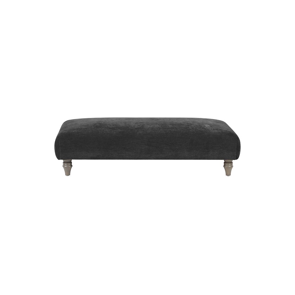 Ashby Footstool in Anthracite fabric 2