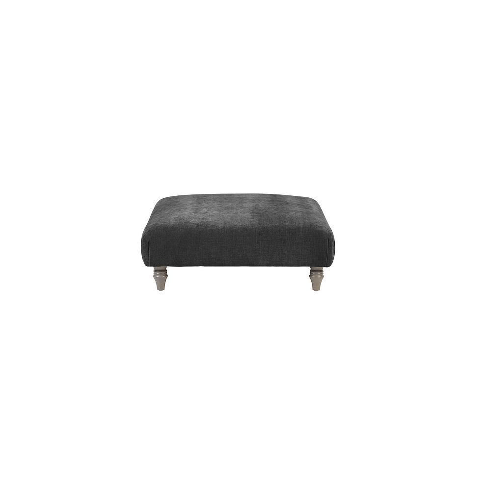 Ashby Footstool in Anthracite fabric 3