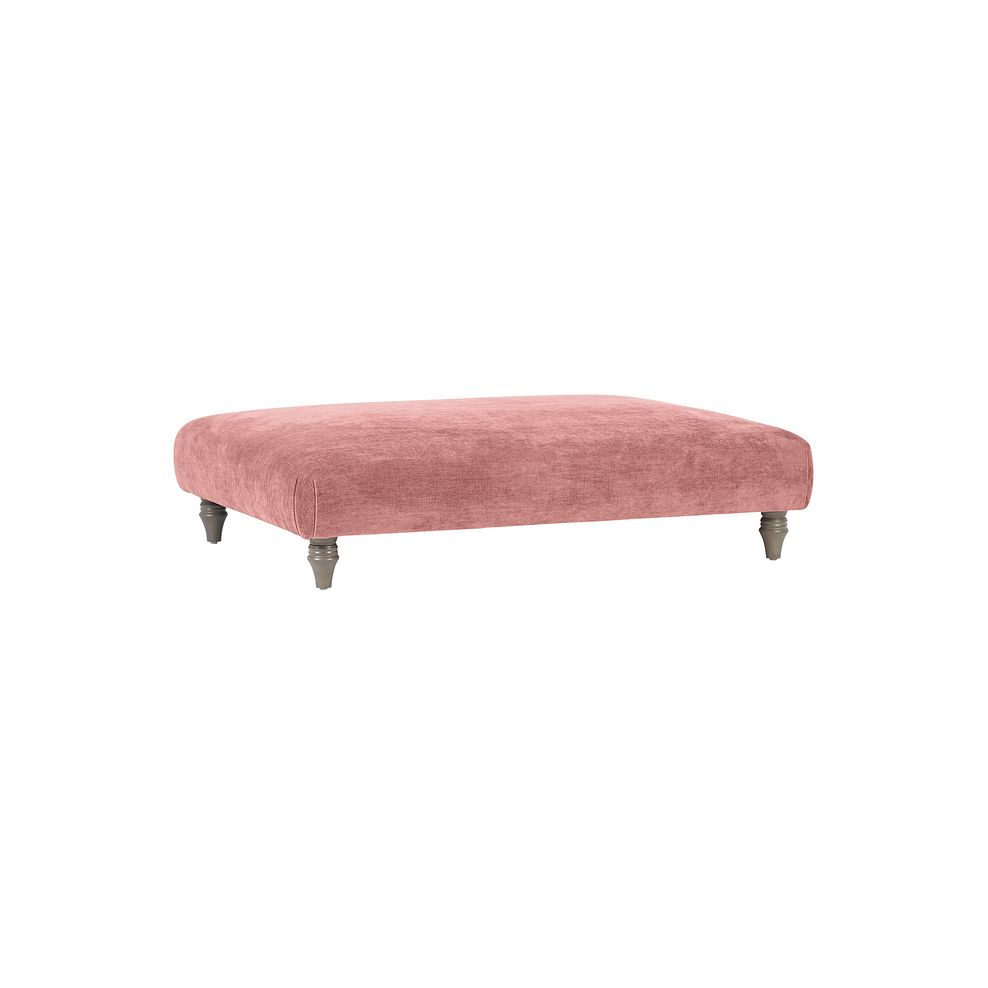 Ashby Footstool in Blush fabric 1