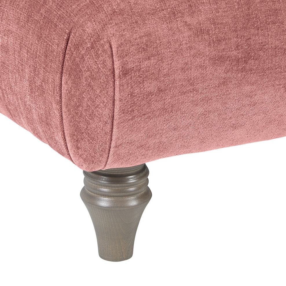 Ashby Footstool in Blush fabric 4