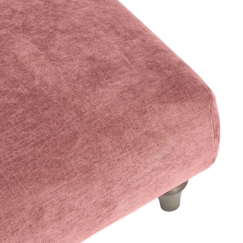 Ashby Footstool in Blush fabric 5