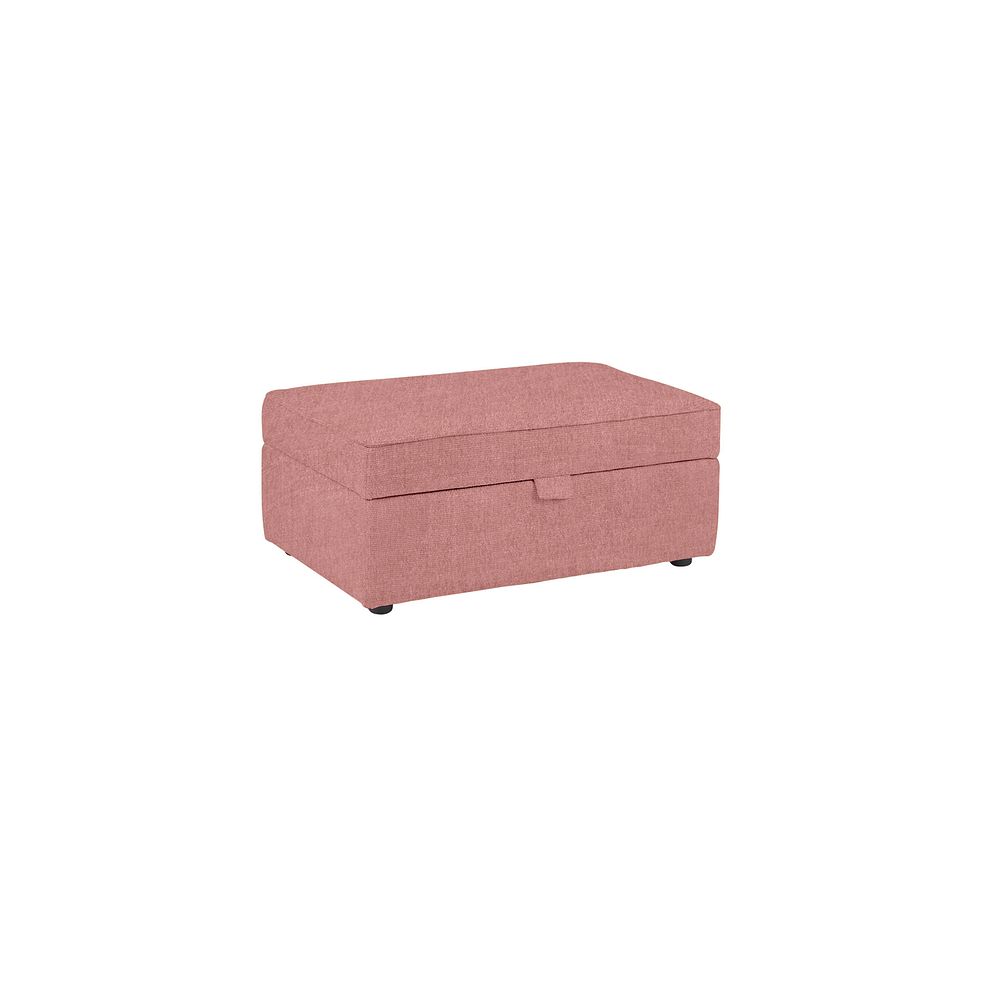 Ashby Storage Footstool in Blush fabric 1