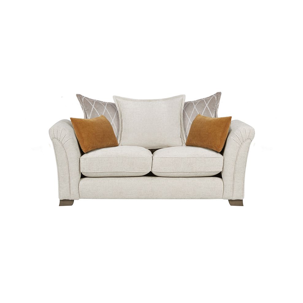Ashby 2 Seater Pillow Back Sofa in Cream fabric 4