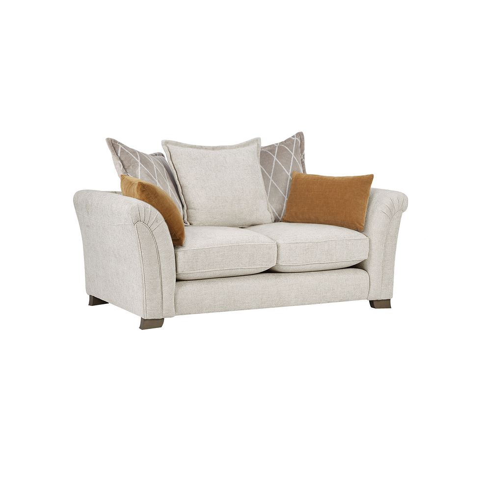Ashby 2 Seater Pillow Back Sofa in Cream fabric Thumbnail 3