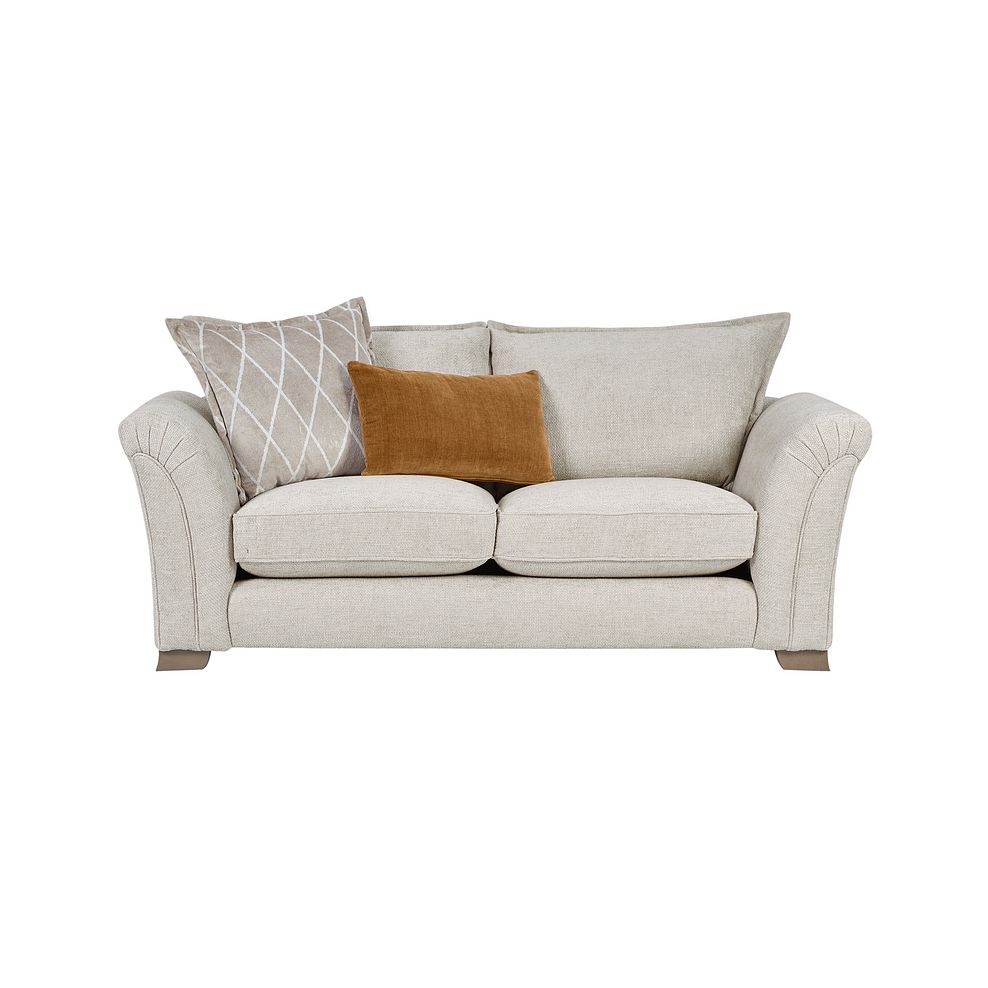 Ashby 3 Seater High Back Sofa in Cream fabric 2