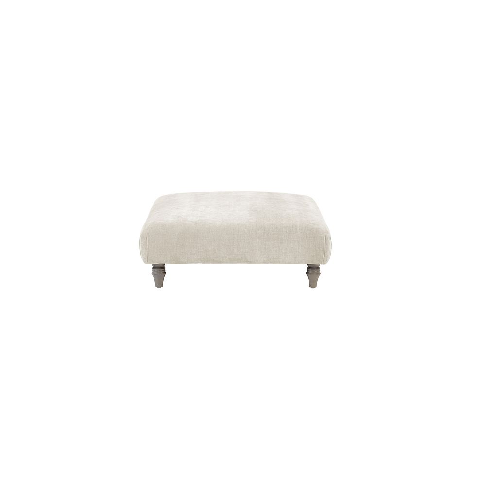 Ashby Footstool in Cream fabric 3