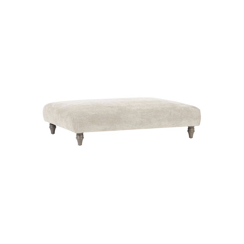 Ashby Footstool in Cream fabric