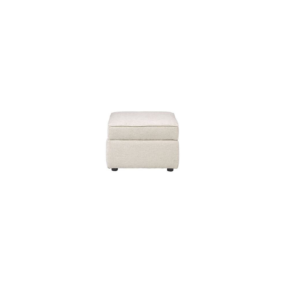 Ashby Storage Footstool in Cream fabric 6