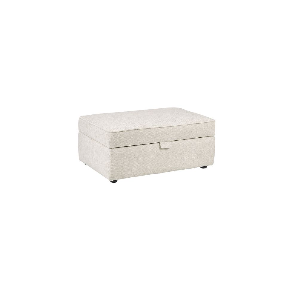 Ashby Storage Footstool in Cream fabric Thumbnail 3