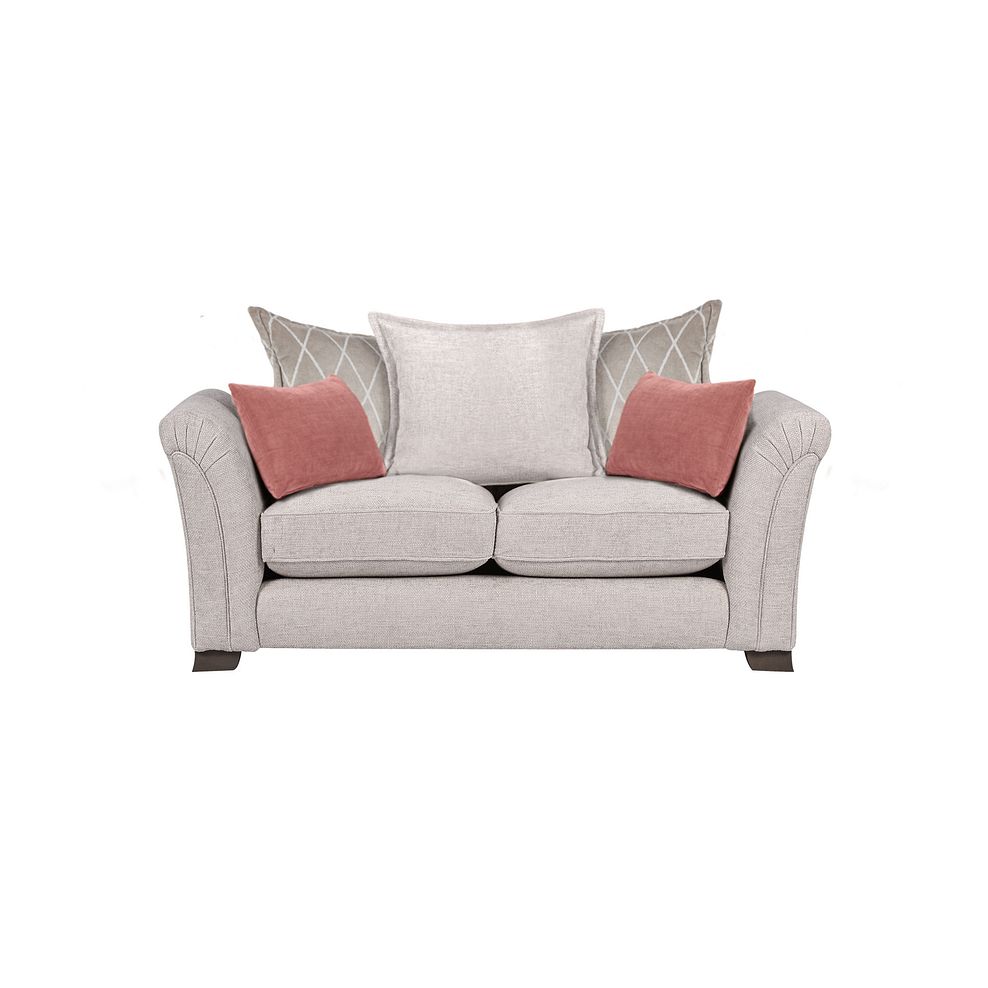 Ashby 2 Seater Pillow Back Sofa in Ivory fabric 2