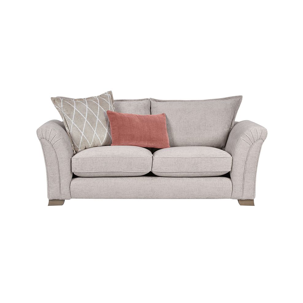 Ashby 3 Seater High Back Sofa in Ivory fabric 2