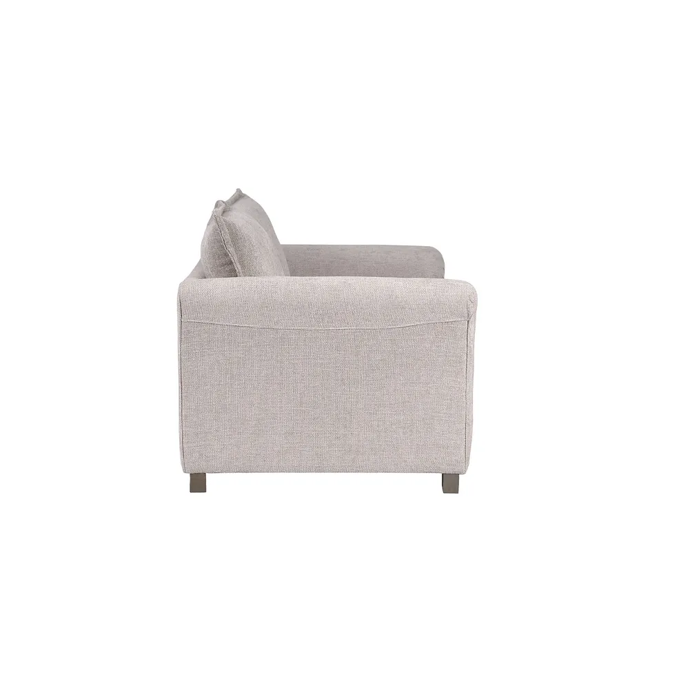 Ashby 3 Seater High Back Sofa in Ivory fabric 4