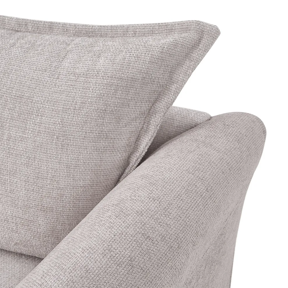 Ashby 3 Seater High Back Sofa in Ivory fabric 7