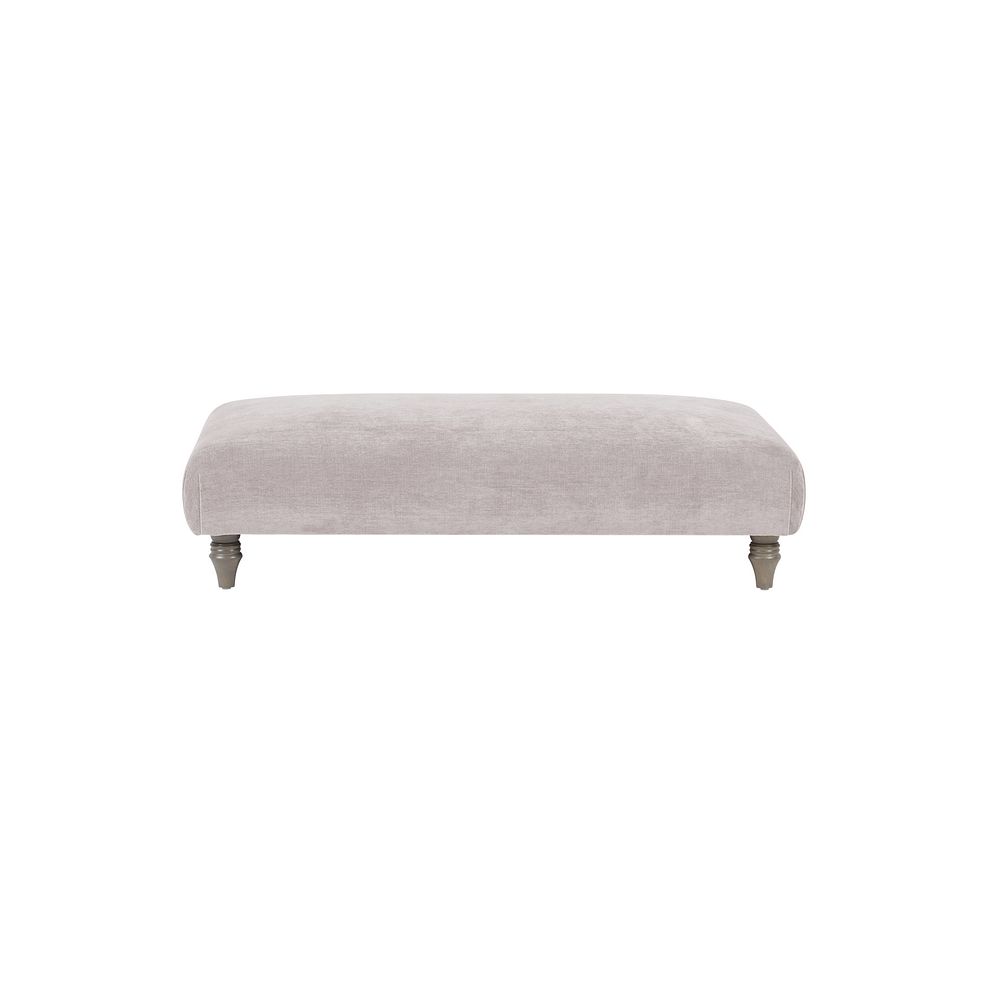 Ashby Footstool in Ivory fabric 2