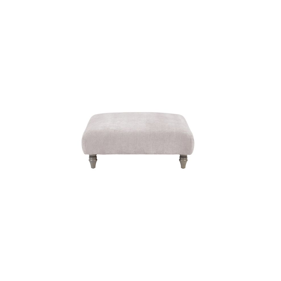 Ashby Footstool in Ivory fabric 3