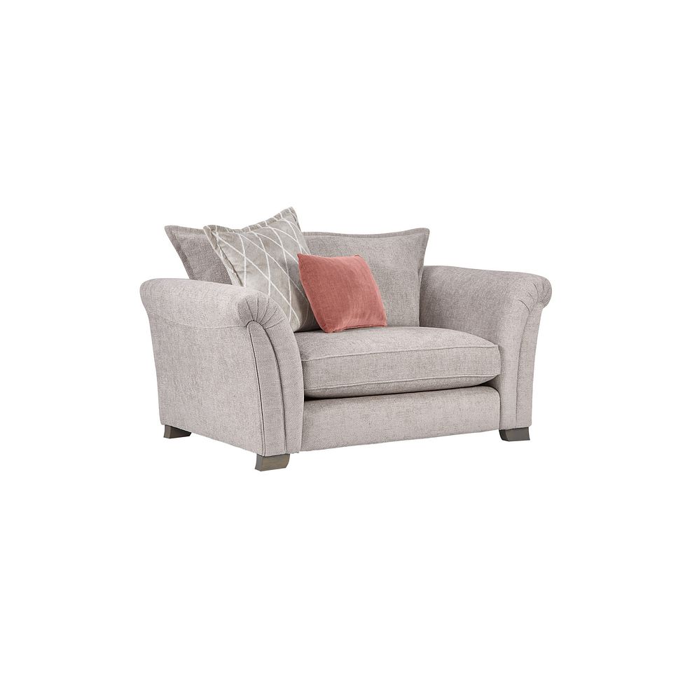 Ashby High Back Loveseat in Ivory fabric 1