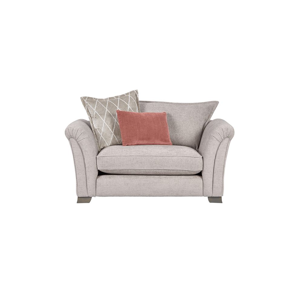 Ashby High Back Loveseat in Ivory fabric 2