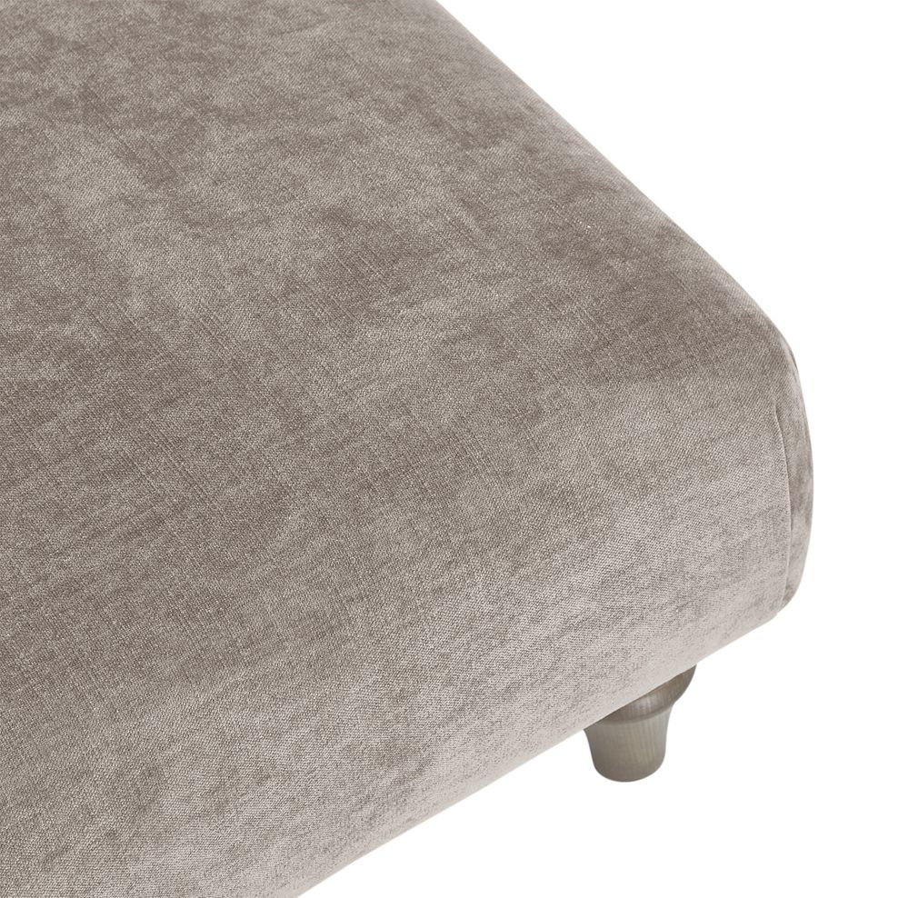 Ashby Footstool in Linen fabric Thumbnail 5